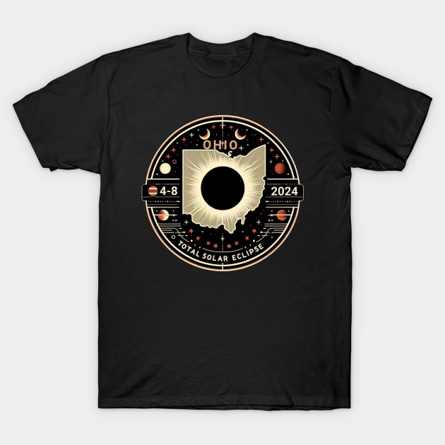 OHIO TOTAL SOLAR ECLIPSE 4-8-2024 T-Shirt by Truth or Rare